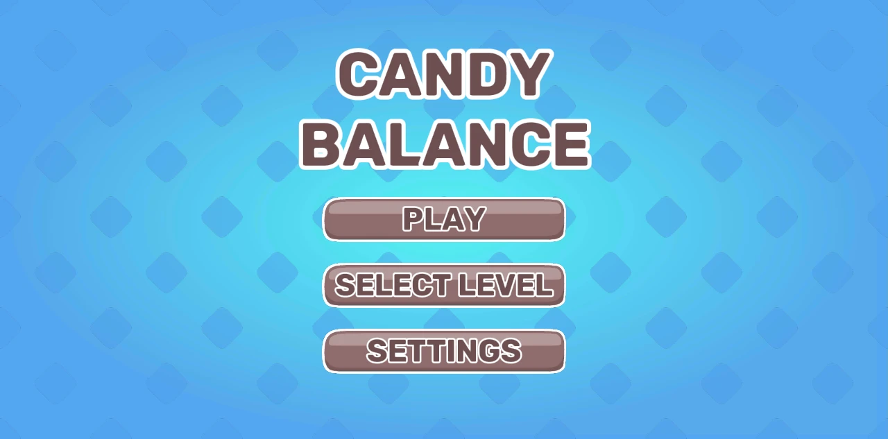 The Candy Balance main menu